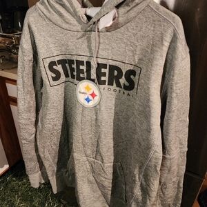 Nike Light Gray Steelers Hooded Sweatshirt